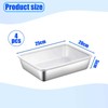 4 Pcs Stainless Steel Containers With Lids Set, Stainless Steel
