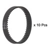 sourcing map 10pcs 2GT Timing Belt Closed Loop Rubber Belts