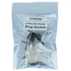 QTEATAK 3 Pack Screw Mount 3 Pins Inlet Power Plug