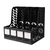 Marte Vanci 4 Sections Sturdy Plastic Magazine Holder Frames File