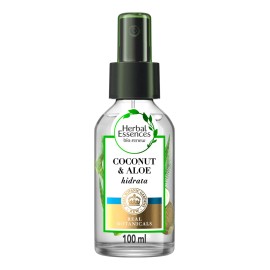 Aceite para el Cabello Herbal Essences Aqua Oil Aloe y Extracto de Coco, Repara el Daño al Brillo y Suavidad con 100ml