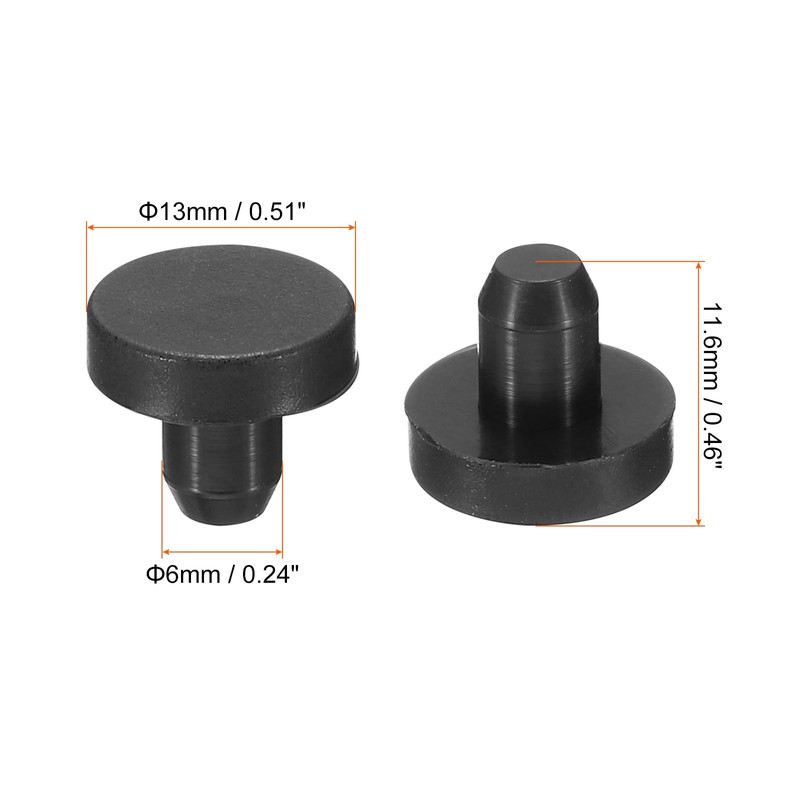 MECCANIXITY Silicone Rubber Solid Plug Soft Flexible Stoppers for 5.5-6mm