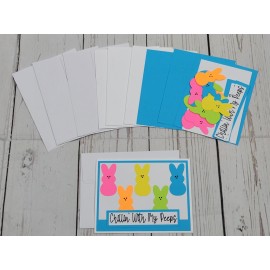 Stampin' Up! Happy Easter Greeting Card Kit #10 [Lot of 4, Handmade, Chillin With My Peeps]
