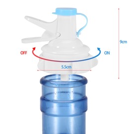Válvula Dispensadora de Agua, Dispensador Manual de Agua Potable con Tapa a Prueba de Polvo, Bomba de Jarra para Botella de 5 Galones