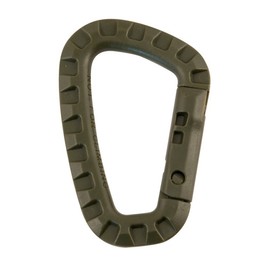 2 x Olive Green Tactical Carabiner Kombat Carabina Pair Military