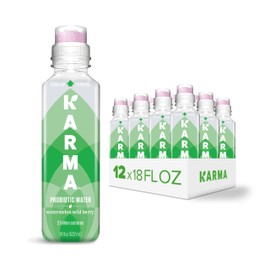 Karma Probiotic Water - 12 Pack, Watermelon Wild Berry Drink - Immune & Gut Health Support