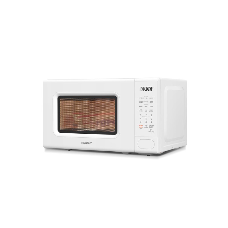 COMFEE CMO-C20M1WH Retro Microwave with 11 power levels, Fast Multi-stage