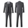 Herringbone Tweed 3 Piece Mens Suits Wool Blend Formal Party
