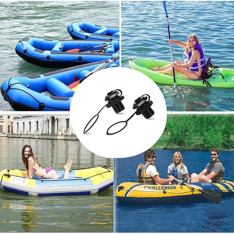 WGFOIP Valve, Oneway Inflation Valve Inflatable Boat Air Valve ABS