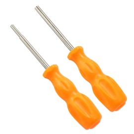 Jiozermi Gamebit Screwdriver Set 3.8mm & 4.5mm Security Screwdriver Bits for Opening NES, SNES, N64, GC, GB Consoles and Cartridages, Orange