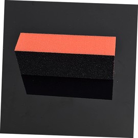 FOMIYES 18pcs Nail Buffer File Blocks Three-sided Sponge Nail Shiner for Manicure Pedicure Orange