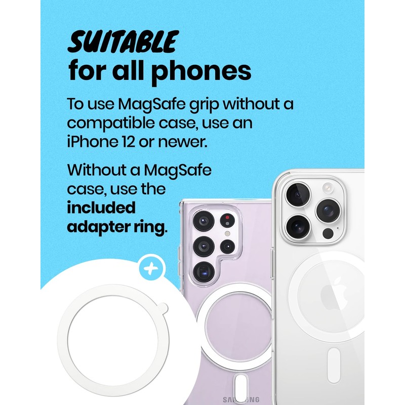 On The Grip Mother of Pearl Daisy Floral Phone Grip