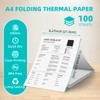 (100 Sheets) A4 Foldable Thermal Paper, BPA-Free, Quick-Drying Thermal Paper