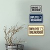 Classic Framed Employee Breakroom Sign (Blue) - Large