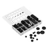 200Pcs Wire Washer Kit Rubber Grommet Dustproof Insulated Fireproof for