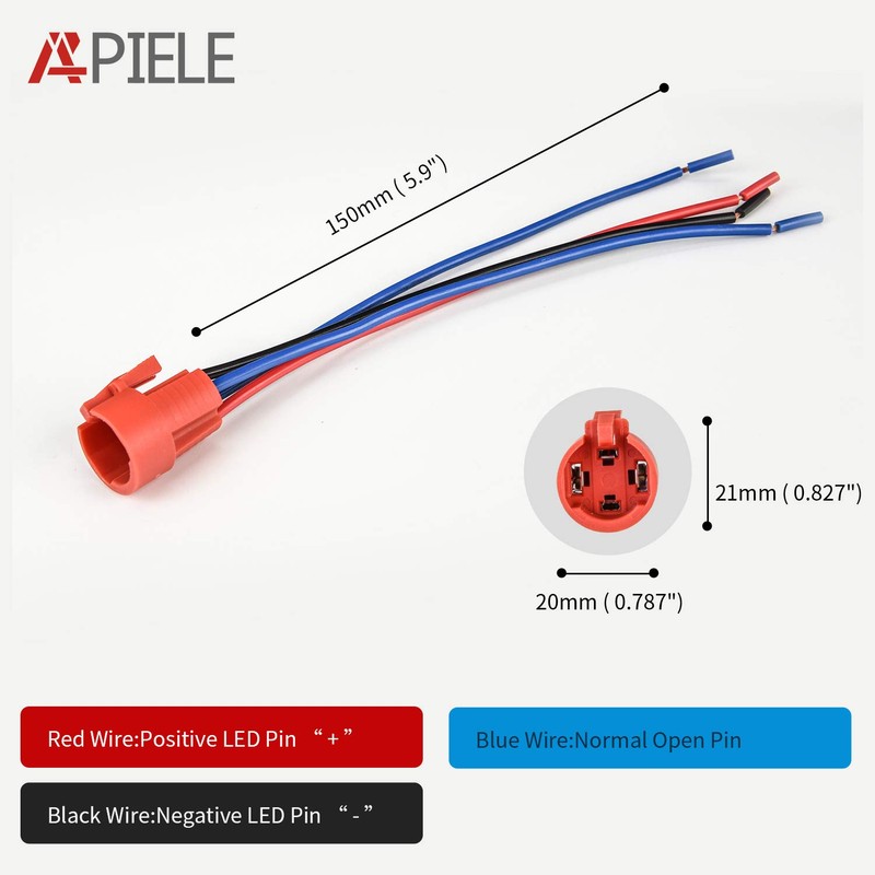 19mm Momentary Push Button Switch, APIELE 10A 1NO Stainless Steel