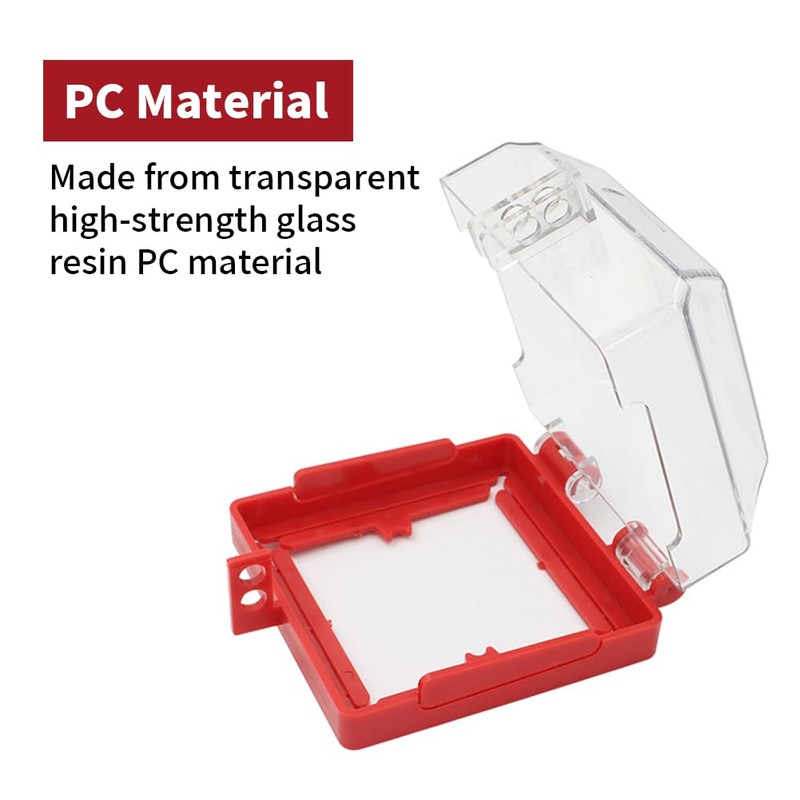 HiLKCO Emergency Stop Push Button Cover Lockout with Padlocks,Switch Cover