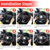 JNNJ Steering Wheel Cover Car Breathable Universal Steering Wheel Cover