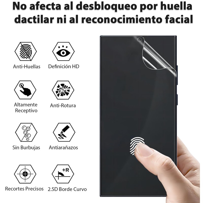 PENGPAI 2x Mica Protector de Pantalla Para Oppo Reno 10