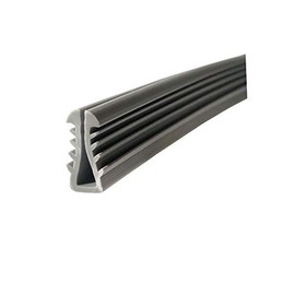 Gordon Glass™ Gray Shower Door Replacement Glazing Vinyl Spline for 3/16" Glass, 5/8" Channel Depth - 18 ft