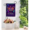 Breeze Decor Carnival Mardi Gras Garden House Flag Kit Springtime