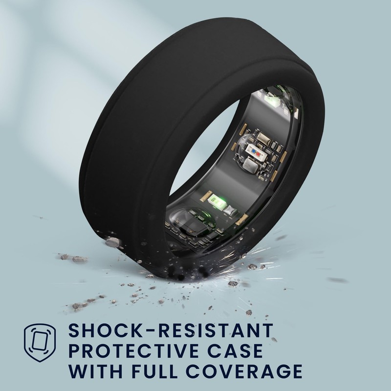 kwmobile 3X Smart Ring Protective Cover Compatible with Oura Ring