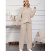 HNG Lounge Sets for Women Two Piece Outfits Fuzzy Fleece