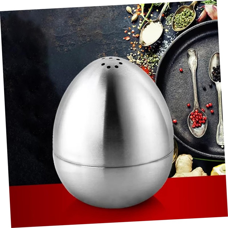 Outanaya Lidded Seasoning Box Stainless Steel Condiment for Easy Spice