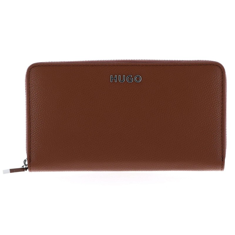 HUGO Women's Chris Ziparound R. Zip_Around_Wallet, Rust/Cooper220