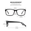 GQUEEN Fake Brille Ohne Stärke Damen Herren Nerdbrille Schwarz UV400