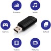 Verbatim Pinstripe 32 GB USB 2.0 Flash Drive, Black 49064