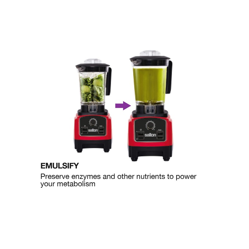 Salton Compact Power, Red Blender, 1.2 Liters (BL1638R)
