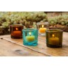 Bluecorn Beeswax Heavy Glass Votive and Tea Light Candle Holders