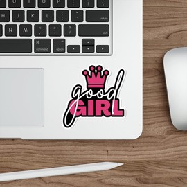 Good Girl Sticker Decal Vinyl Small Waterproof for Water Bottle Mug Passport Book Scrapbook Notebook Laptop Tumbler Skateboard Computer Phone Funny Gift Car Stickers ID44990