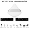 Maitys 10 Pcs Triangle Powder Makeup Puffs Face Soft Velour