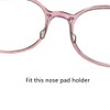 BEHLINE Plug in Eyeglass Nose Pads, Soft Silicone Glasses Bridge
