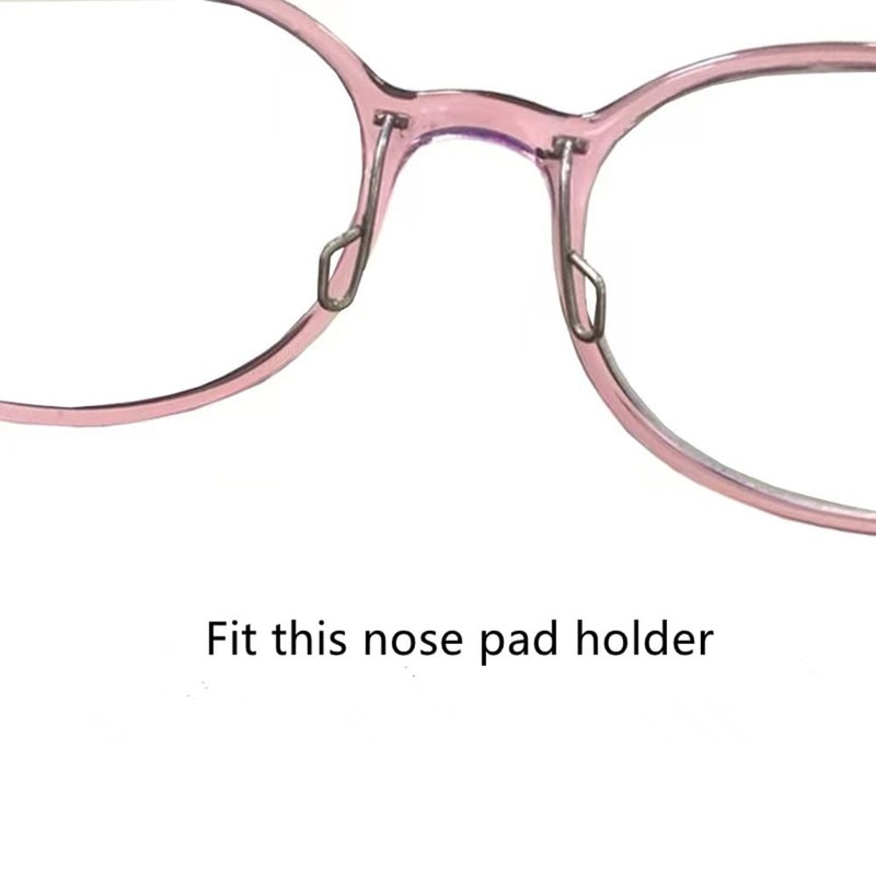 BEHLINE Plug in Eyeglass Nose Pads, Soft Silicone Glasses Bridge