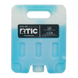 RTIC Refreezable Reusable Cooler Ice Packs Cold Ice Chest Pack Long-Lasting with Break-Resistant Design, for Food and Drink, Perfect for Travel and Storage, Small (2 Pack)