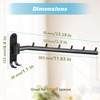Alise Wall Mounted Drying Rack,Swivel Clothes Drying Rack Stainless Steel,Space