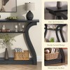 47" Wood Console Table for Entryway, Narrow Sofa Table with