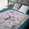 Hummingbird Throw Blanket is Super Soft and Warm,The Lightweight Flannel