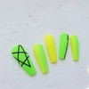 Neon Point Homemade Nail Tips - Long Square / 네온