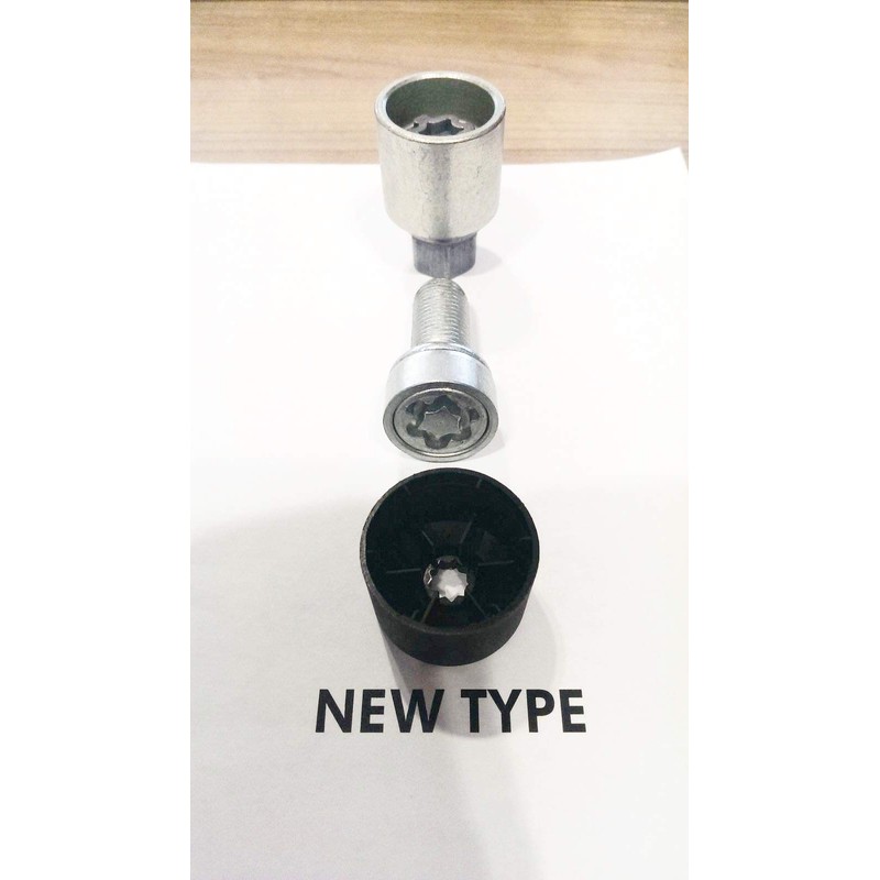 Partsdealers Round Type Wheel Nut Covers for VW Arteon Beetle