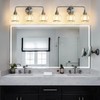 HAHZT Brushed Nickel Bathroom Vanity Light 3 Lights Bathroom Light