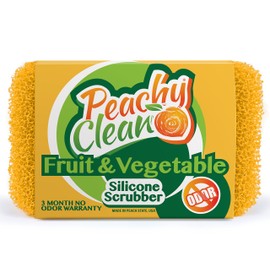 Peachy Clean 8353 Dish Fruit & Vegetable Scrubbers, Silicone