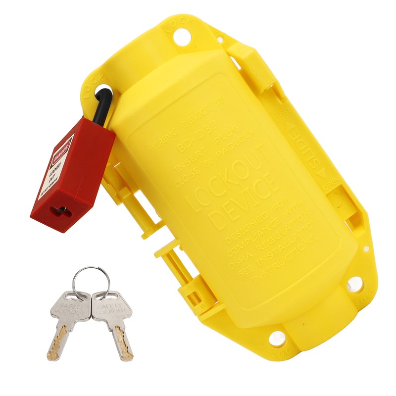 Industrial Electrical Plug Lockout Device Set Universal Electrical Plug Lockout