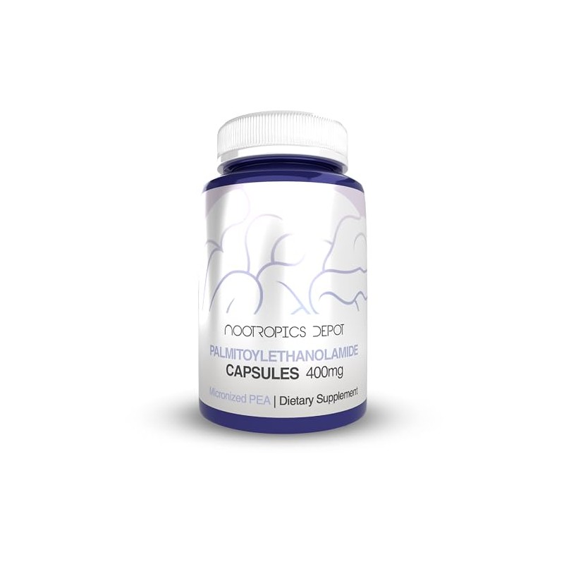 Nootropics Depot Palmitoylethanolamide Capsules | Pea | 400mg Pills |