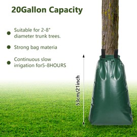 3 Pack Tree Watering Bags Slow Release 20 Gallon，Reusable Water Bags for Trees，Slow Lrrigation Suitable for Newly Planted or Established Trees in Hot Weather