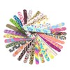Healeved 50PCS Double-Sided Printed Nail Files for Nail Art EVA
