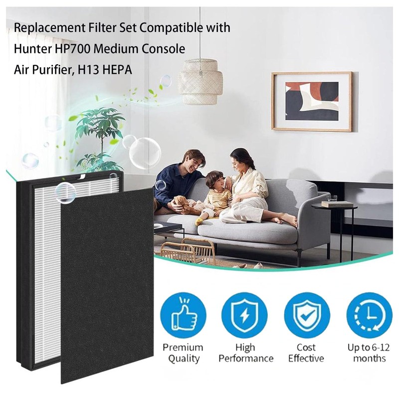 HP700 Filters Replacement Compatible with Hunter HP700 / H-HF700-VP/H-PF700 Air